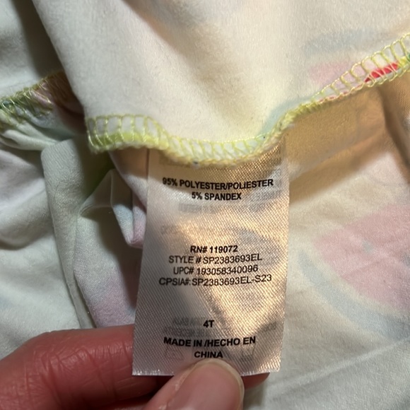 BNWOT super soft girl’s 4T Cocomelon summer dress set w/JJ & watermelon graphics - Picture 10 of 10